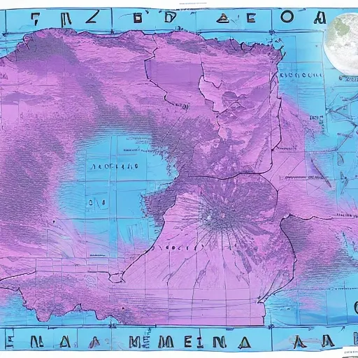 argentina patagonia map, purple blue planet, futuristic, cyber, ice, cool