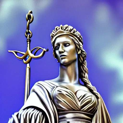 lady justice, gorgeous, high detail, Trippy