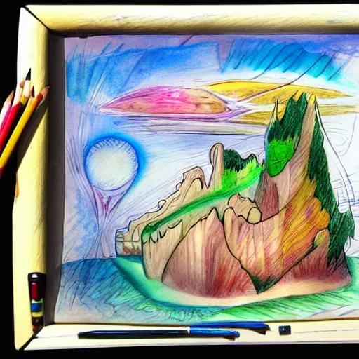 How to Draw and color landscape scenery « Drawing & Illustration ::  WonderHowTo
