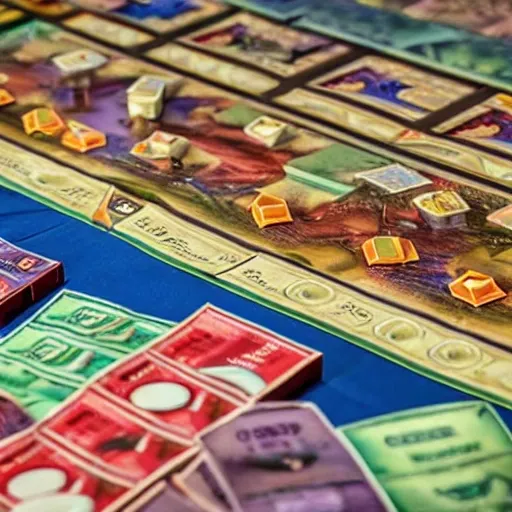 money board game, 3D