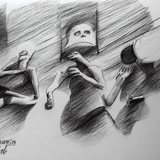 calentamiento global, impacto, concienciación, detallado, realista, Pencil Sketch