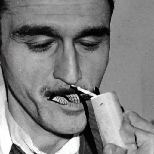 Franco smoking a joint
