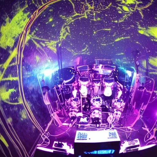 

 , Trippy , concierto de techno en la via lactea resolucion 4k