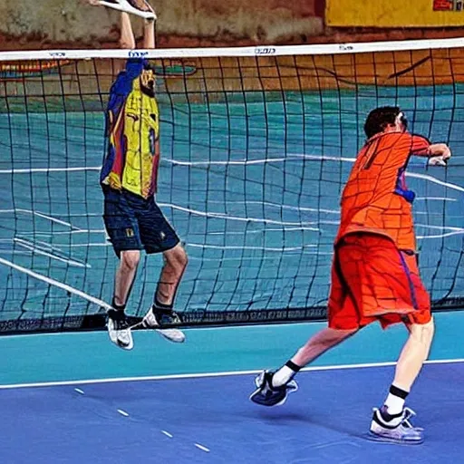 Messi jugando al voley, imagen en 4k mejor definicion