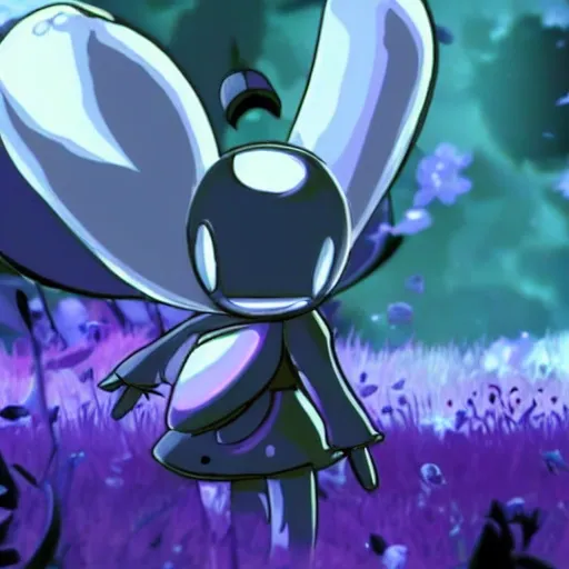 Hornet de hollow knight realista, gran calidad de foto, detallada con su arma, Trippy