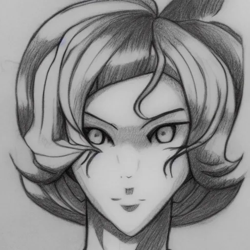 Tatsumaki, Pencil Sketch