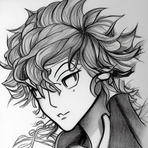 Tatsumaki, Pencil Sketch