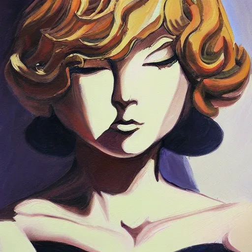 Tatsumaki, Oil Painting