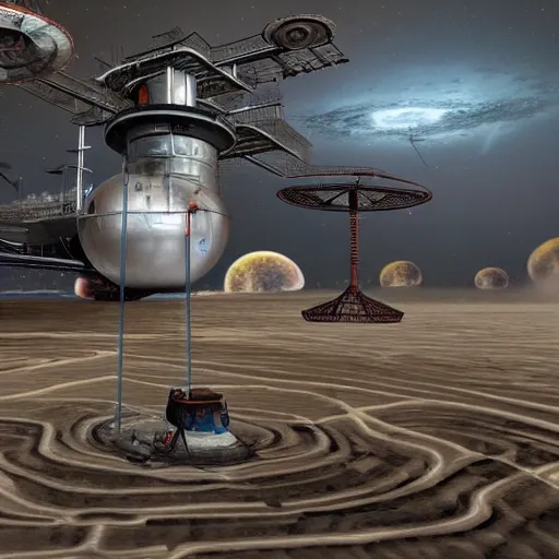 The Refueling Station: Generate an image of an abandoned refueling station, hovering above the turbulent, colorful clouds of a gas giant planet. The station is designed to refuel spacecraft and has large fuel storage tanks connected to a network of pipelines and hoses. The abandoned base is surrounded by a dense, thick mist, and the image should convey a sense of isolation and desolation. The station should feature intricate details such as rusted metal grates, leaking pipes, and discarded equipment. (((Remove Artifacts))), (((Ultra Detailed))), ((8K)), (((Enhanced)))