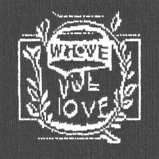 logo "We Love to Knit", Pencil Sketch