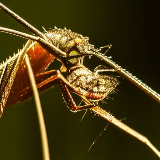 

"A surrealist Anopheles mosquito captured with a Canon camera."

