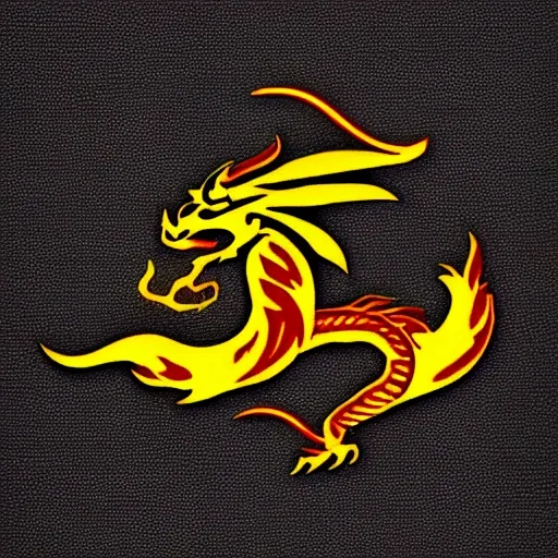 dragon_ oriental_warrior_logo_fire_smoke_rage.