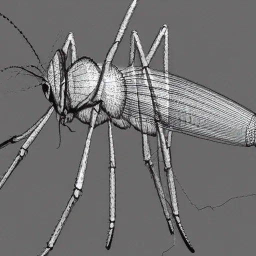 

«mosquito del género Anopheles 3d . Imagen de cuerpo entero»


