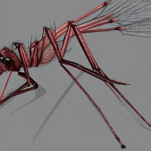 

«mosquito del género Anopheles 3d . Imagen de cuerpo entero»


