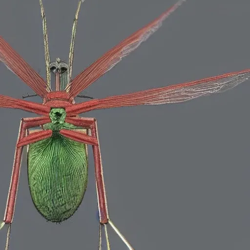 

«mosquito del género Anopheles 3d . Imagen de cuerpo entero»


