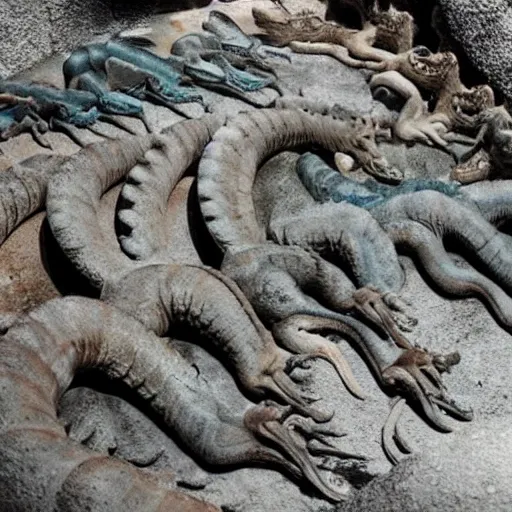  los dragones amphitères, criaturas místicas y enigmáticas que han fascinado a la humanidad durante siglos.