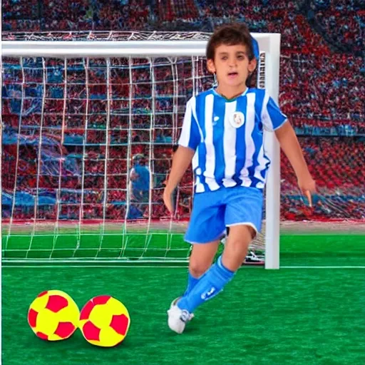 NIÑO CON BALON DE FUTBOL , 3D, 3D, 3D