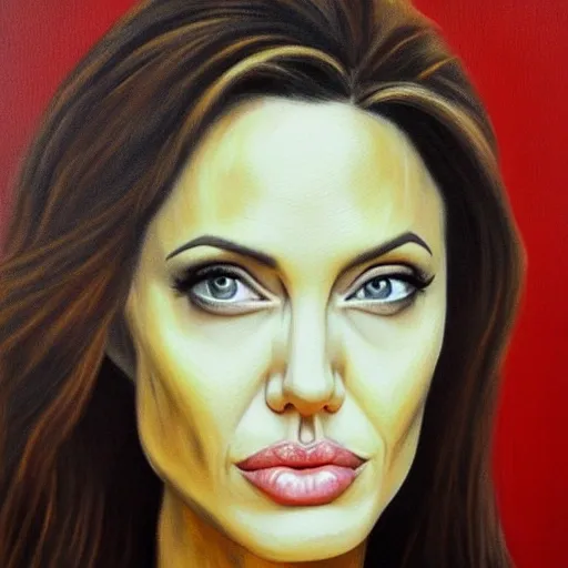 angelina jolie, Oil Painting