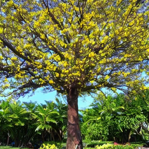 arbol de lapacho con flores amarillas