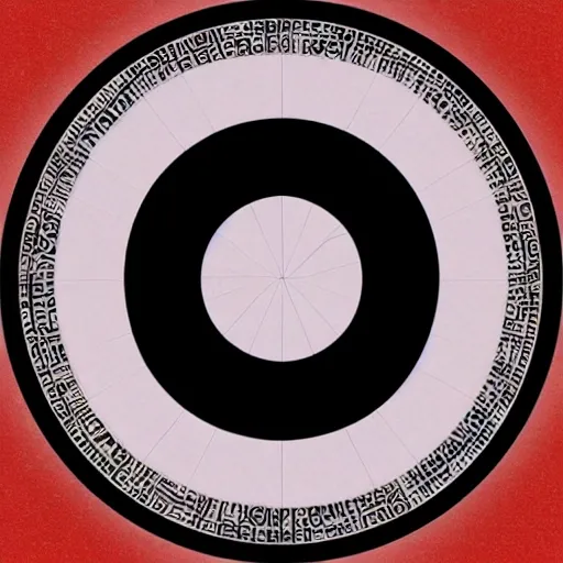 lamda mathematic symbol in a center of a circle, goth style