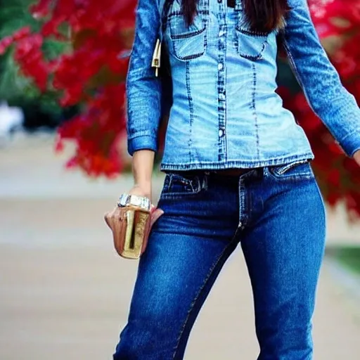 a European-American woman ,  fashionista , jeans , denim top
, 3D, 3D, 3D, 3D, 3D, 3D, 3D, 3D