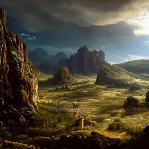 A Beautiful Landscape Photo Of Arcadia, Cinematic Atmospheric Ma 