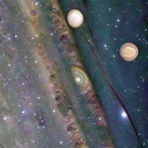 imagen de una nave espacial en jupiter, Trippy