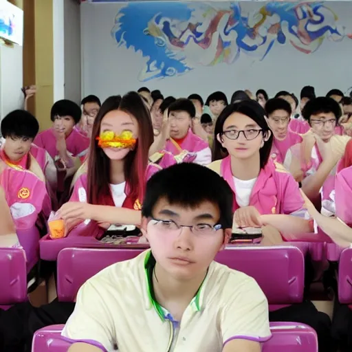 Chinese Teenage Middle School Students, 3d - Arthub.ai