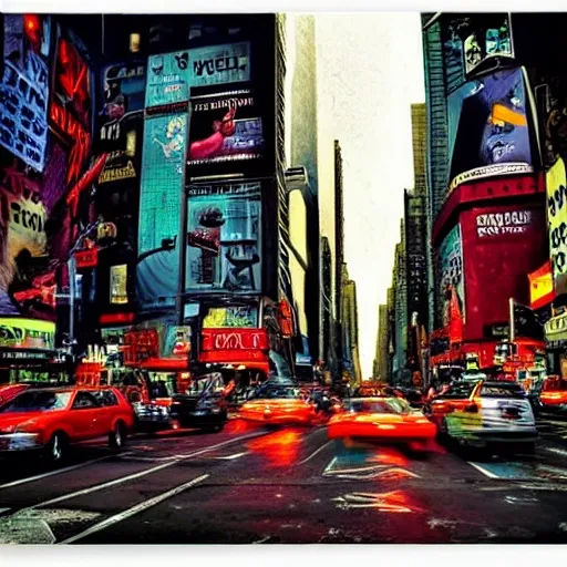 streets of New York, digital art, cinematic landscape