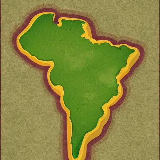 map south america, green leaves, vector, farmers in map