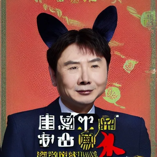 蓝色的可爱版猫咪正面