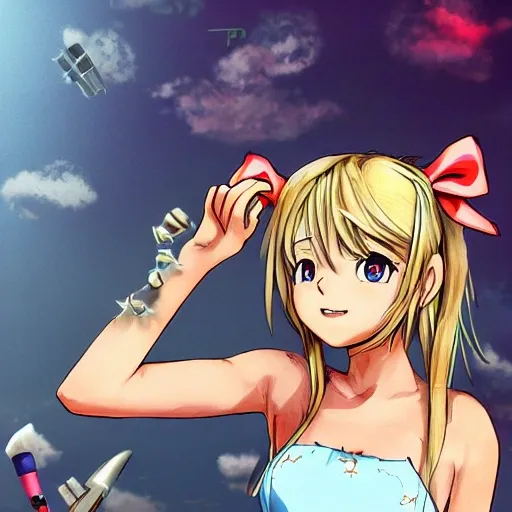 1girl, lucy heartfilia, solo, blonde hair, brown eyes, long hair, indoors, looking at viewer, anime coloring,, side ponytail, bare shoulders, upper body, sleeveless, sundress, hair ribbon, highly detailed, <lora:lucy_heartfilia:0.5><hypernet:sgqo1n:1.0>