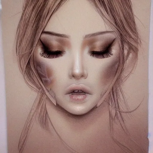 beauty readhead girl, ,realistic shaded, fine details,, 3D