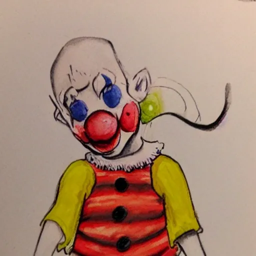  Cartoon, Water Color, clown