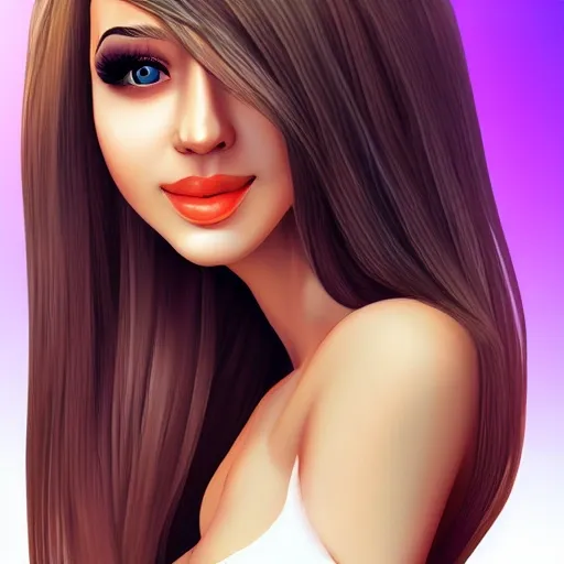 Beauty Readhead Girl Realistic Shaded Fine Details Seductive Arthub Ai