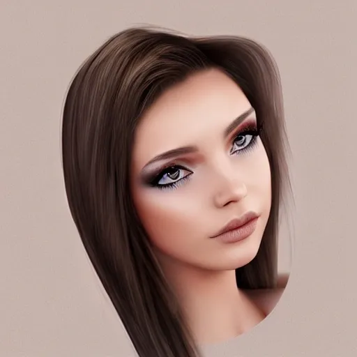 beauty readhead girl, ,realistic shaded, fine details,, 3D