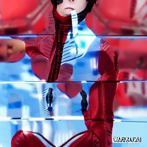 bestquality,highlydetailed,masterpiece,ultra-detailed,solo,1girl,(Delicateeyes),plugsuit,ayanami_rei,(bodysuit:1.2),
(Skin-tight leather:1.3),(light reflection:1.2),,red_eyes,solo,simple_background,pilot_suit,short_hair,blue_hair,bangs,interface_headset,turtleneck,hair_between_eyes,skinny,parted_lips,looking_at_viewer, small breasts,cleavage, (wariza),seductive smile,
<lora:koreanDollLikeness_v15:0.5>