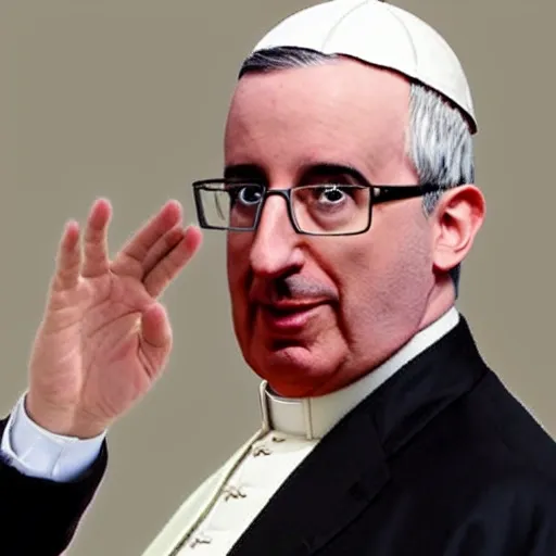 Pope Hat John Oliver
