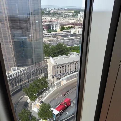 view from elevator at future hotel floor 23 surprise technology  technology 