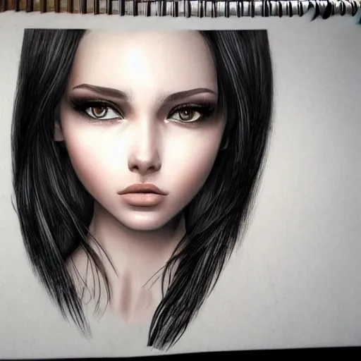 beauty realistic readhead girl, ,realistic shaded, fine details,, 3D