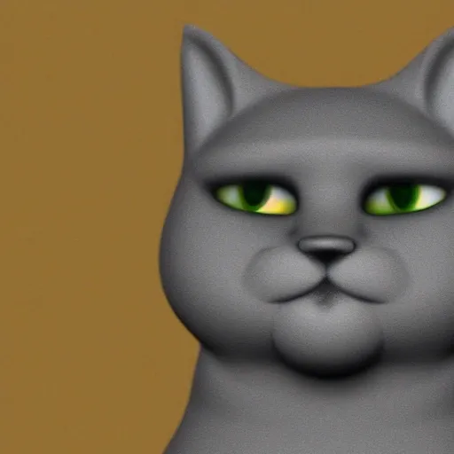 cat, Cartoon, 3D