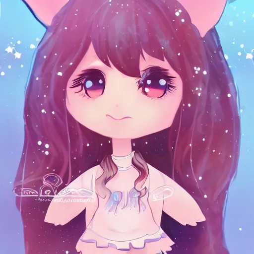 
Chibi,European and American comic style,glowing jelly,colloid luminescence,full body shot,highly detailed ,delicate picture,cute 3D girl have beautiful facial features,long colorfull hair, soft fox ears,close up,8K,studio lighting


