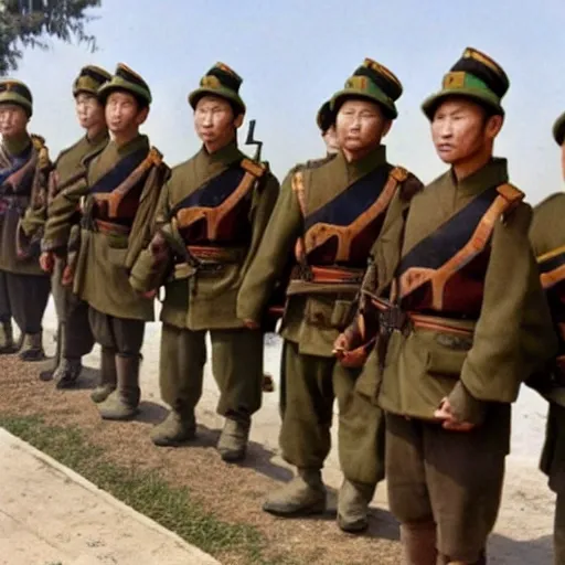 Soldiers from the Firearm Battalion fought during the ancient Chinese Qing Dynasty.