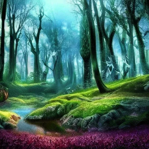 Best magical forest fantasy beautiful landscape
