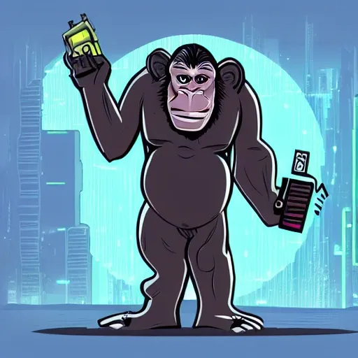 Cyberpunk Bored Ape, Cartoon