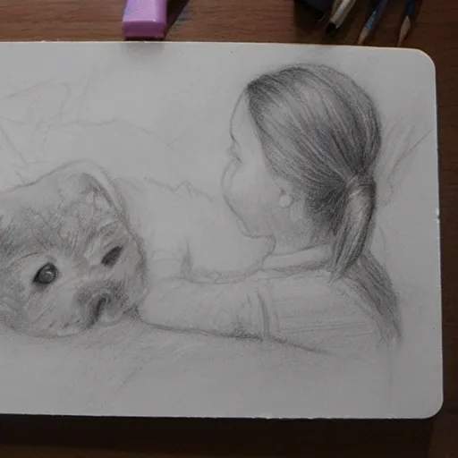 almost something
, Pencil Sketch