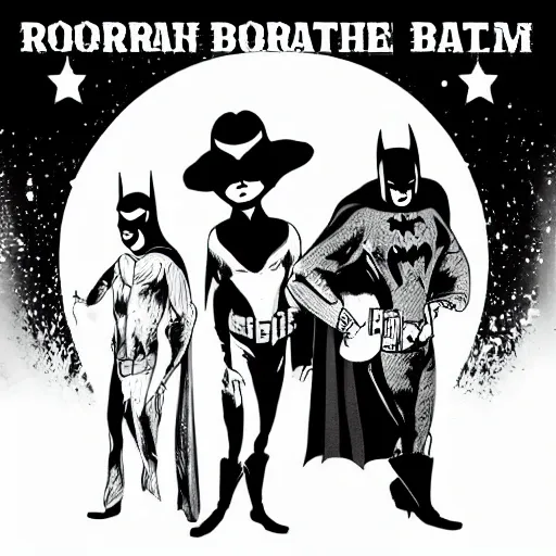 Rorschach bearded batman band
