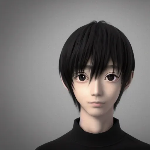 an absurdly cute Japanese young male, 3d render anime style, an ultrafine hyperrealistic illustration, intricate linework, unreal engine highly rendered, global illumination, radiant light, intricate detailed face, 4K, realistic shadows, looking at you, vibrant colors, perfect symmetrical eyes, 3d 