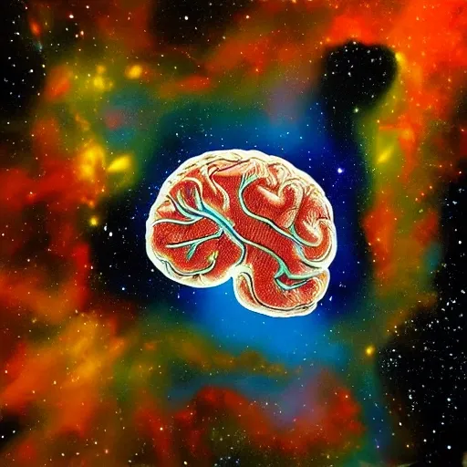 A ultrarealistic painting of a brain in the deep space

, 3D