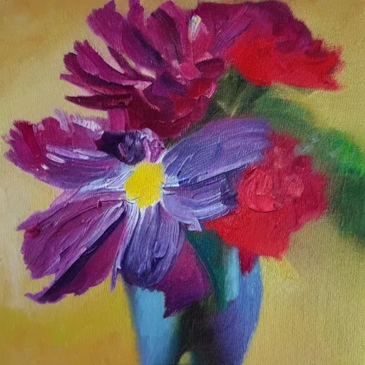 Flower , Oil Painting